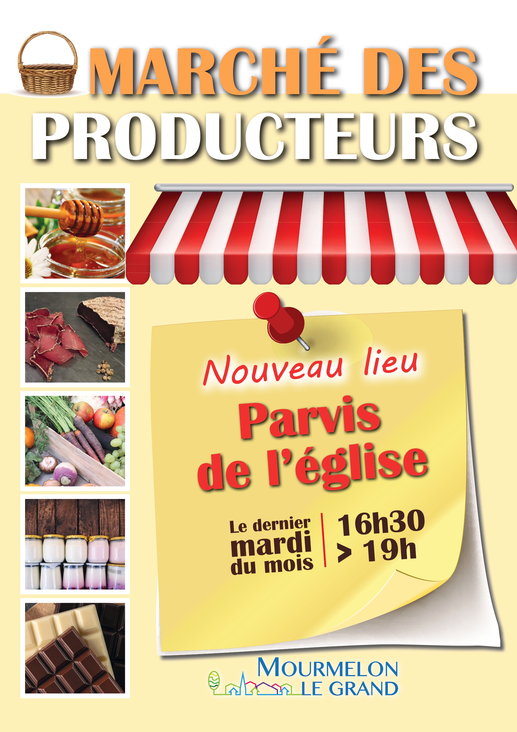 Affiche marché des producteurs Vsept 2025 Dernier mardi