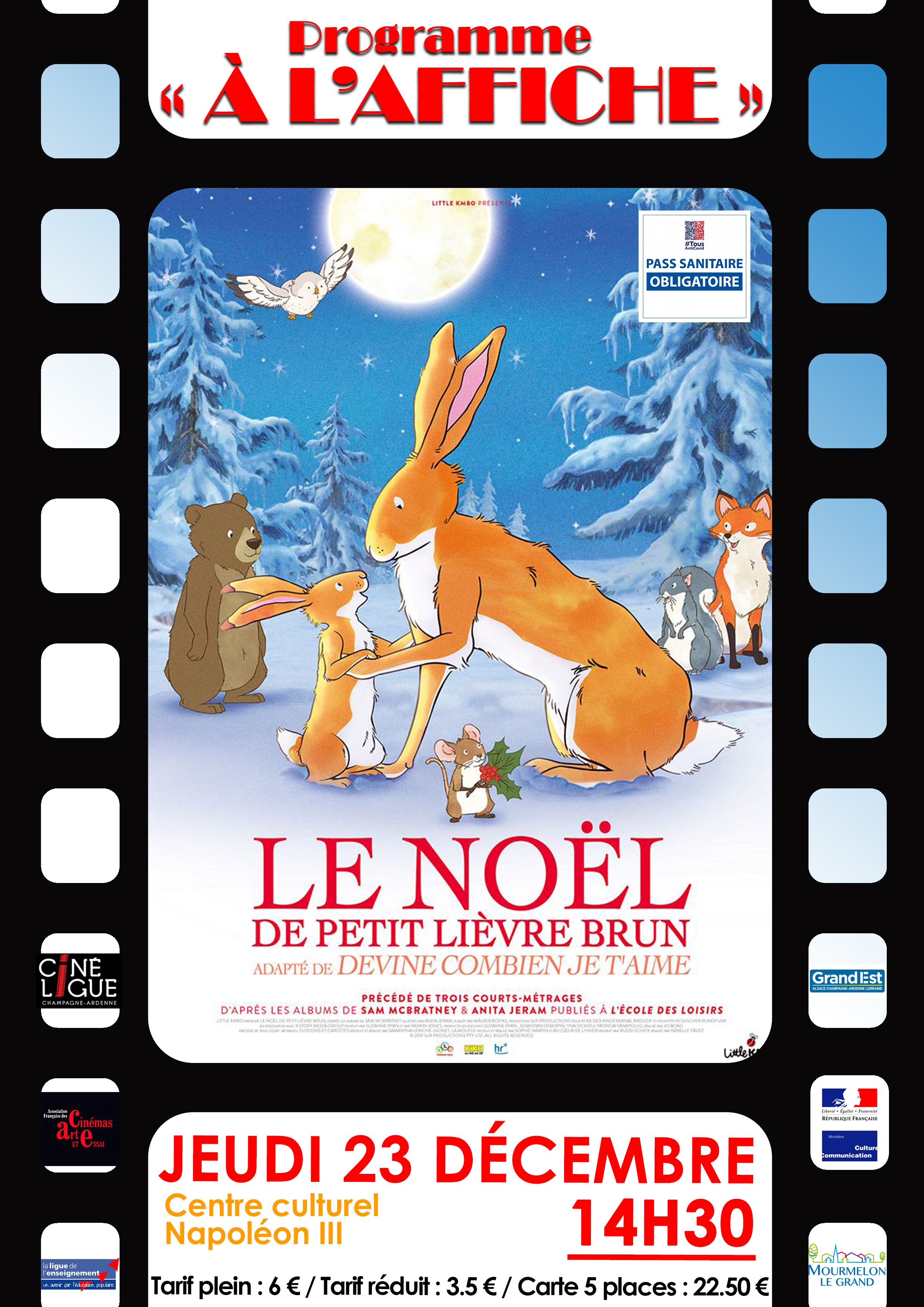 Film Le Noel De Petit Lievre Brun Cinéma - "Le Noël de petit lièvre brun"